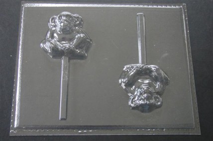 651 Monkey Chocolate or Hard Candy Lollipop Mold